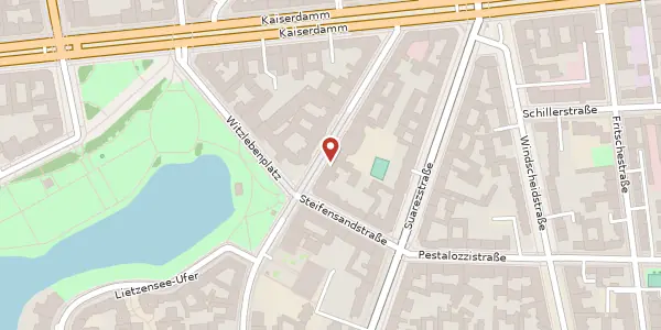 Karte der Umgebung von Witzlebenstraße 33, 14057 Berlin