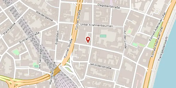 Karte der Umgebung von Machabäerstr. 31, 50668 Köln