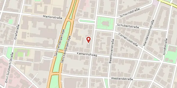 Karte der Umgebung von Schumannstr. 49, 60325 Frankfurt