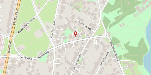 Karte der Umgebung von Alleestraße 10 A, 14469 Potsdam