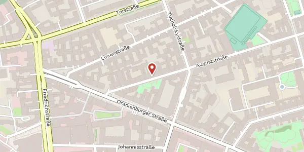 Karte der Umgebung von Auguststraße 84, 10117 Berlin