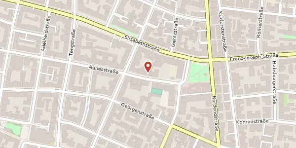 Karte der Umgebung von Agnesstr. 4, 80801 München