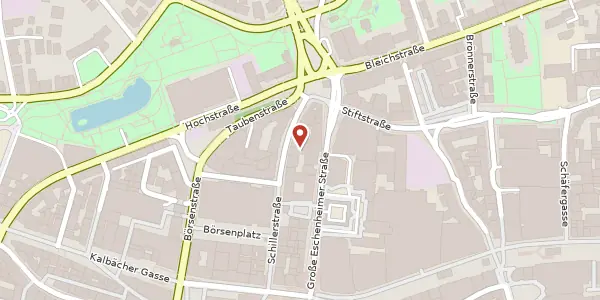Karte der Umgebung von Schillerstraße 28, 60313 Frankfurt