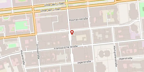 Karte der Umgebung von Friedrichstraße 81, 10117 Berlin