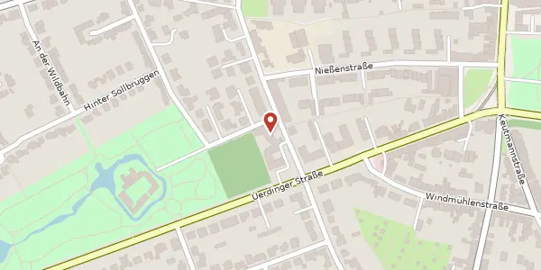Karte der Umgebung von Sollbrüggenstr. 52, 47800 Krefeld