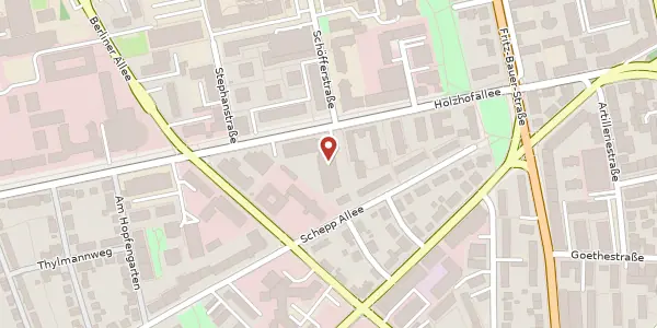 Karte der Umgebung von Holzhofallee 28, 64295 Darmstadt