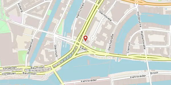 Karte der Umgebung von Kajen 12, 20459 Hamburg