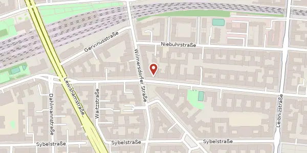 Karte der Umgebung von Mommsenstraße 29, 10629 Berlin