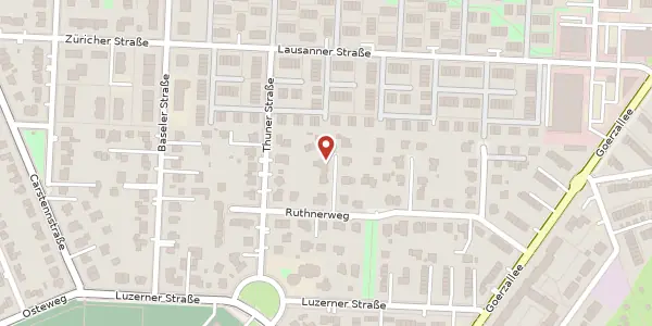 Karte der Umgebung von Ruthnerweg 11, 12205 Berlin