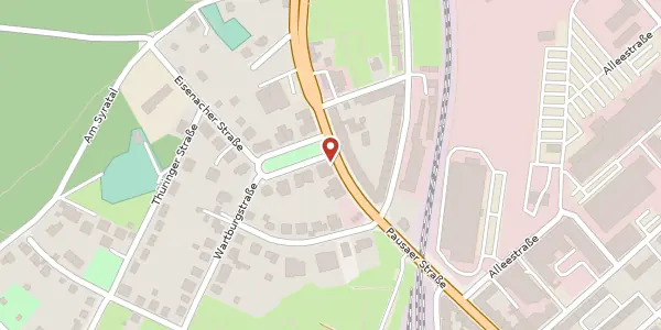Karte der Umgebung von Pausaer Straße 127, 08525 Plauen