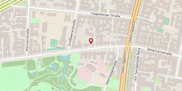 Karte der Umgebung von Kreuzbergstraße 10, 10965 Berlin