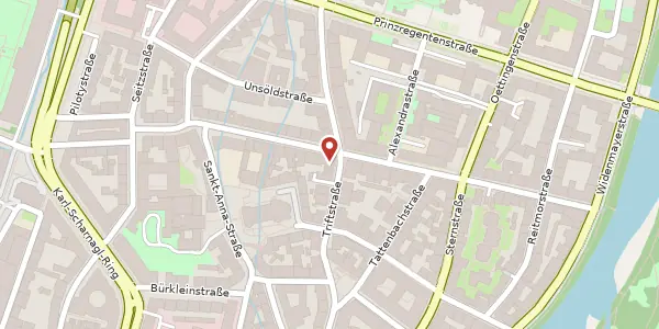 Karte der Umgebung von Liebigstr. 10 A, 80538 München