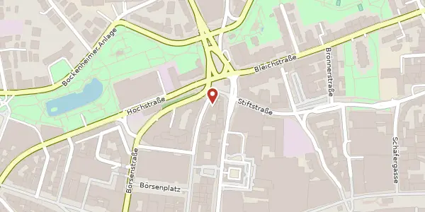 Karte der Umgebung von Schillerstr. 42-44, 60313 Frankfurt
