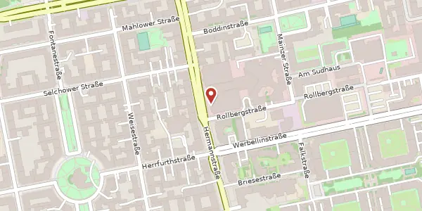 Karte der Umgebung von Hermannstraße 214-216, 12049 Berlin