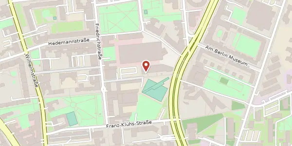 Karte der Umgebung von Lindenstraße 91, 10969 Berlin