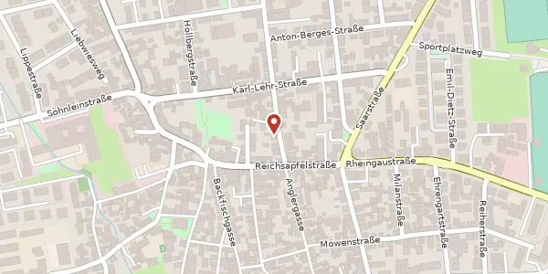 Karte der Umgebung von Alfred-Schumann-Straße 6, 65201 Wiesbaden