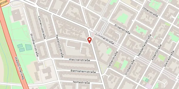 Karte der Umgebung von Fröbelstraße 1, 30451 Hannover