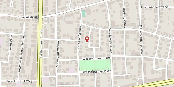 Karte der Umgebung von Hammersbacher Str. 19, 81377 München
