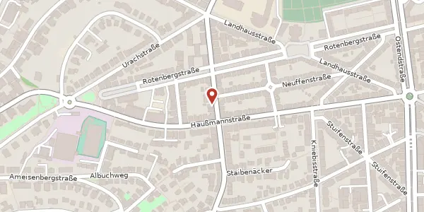 Karte der Umgebung von Schwarenbergstraße 66, 70188 Stuttgart
