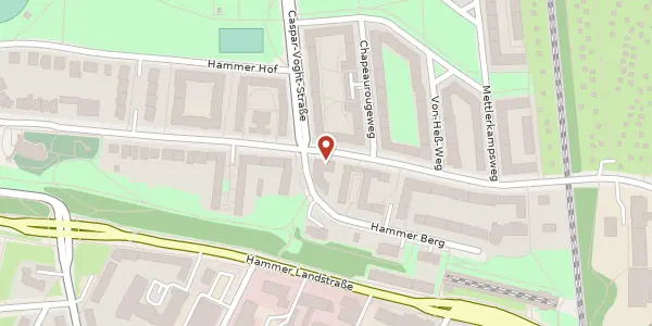 Karte der Umgebung von Horner Weg 60, 20535 Hamburg