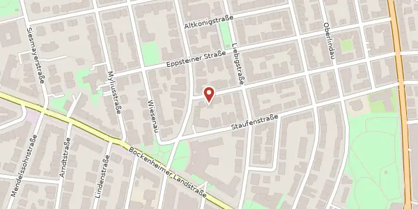 Karte der Umgebung von Kronberger Str. 49, 60323 Frankfurt