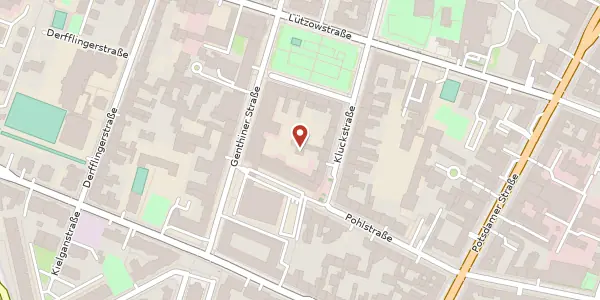 Karte der Umgebung von Kluckstraße 36, 10785 Berlin