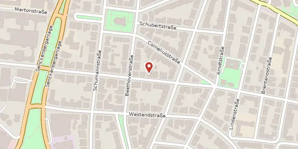 Karte der Umgebung von Kettenhofweg 104, 60325 Frankfurt