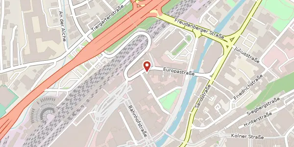 Karte der Umgebung von Europastr. 4, 57072 Siegen