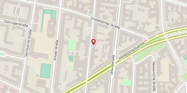 Karte der Umgebung von Pfalzburger Straße 66, 10719 Berlin