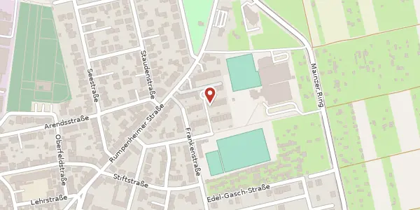 Karte der Umgebung von Weilburger Weg 11, 63075 Offenbach