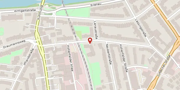 Karte der Umgebung von Güntherstr. 38, 22087 Hamburg