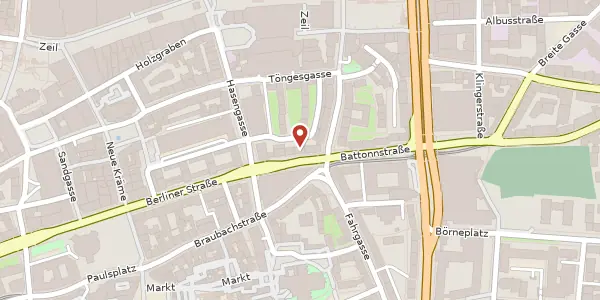 Karte der Umgebung von Berliner Str. 6, 60311 Frankfurt