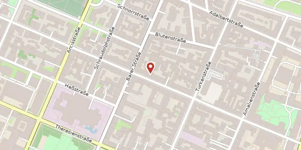Karte der Umgebung von Schellingstr. 48, 80799 München