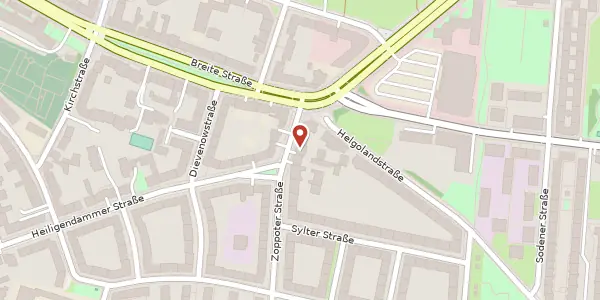 Karte der Umgebung von Zoppoter Straße 5, 14199 Berlin