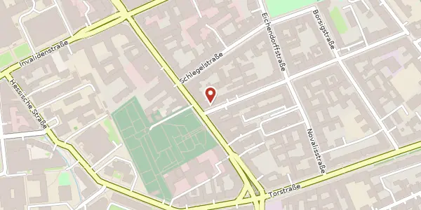 Karte der Umgebung von Tieckstraße 41, 10115 Berlin