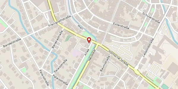Karte der Umgebung von Allee 1, 32756 Detmold