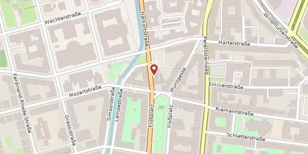 Karte der Umgebung von Harkortstraße 19, 04107 Leipzig