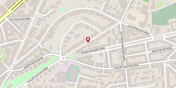 Karte der Umgebung von Urachstraße 10, 70190 Stuttgart