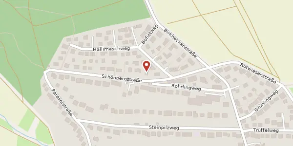 Karte der Umgebung von Schönbergstr. 22, 70599 Stuttgart