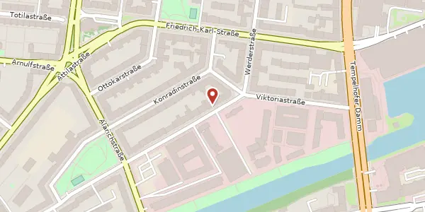 Karte der Umgebung von Wolframstraße 2, 12105 Berlin