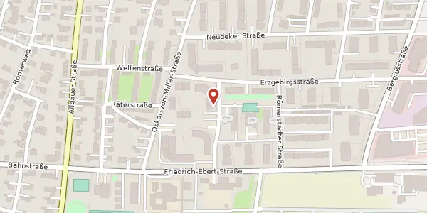 Karte der Umgebung von Franzensbadstr. 11, 86199 Augsburg