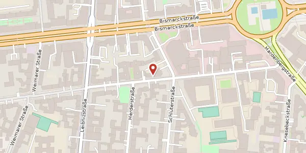 Karte der Umgebung von Schillerstraße 11 a, 10625 Berlin