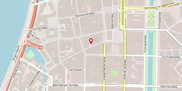 Karte der Umgebung von Wallstr. 16, 40213 Düsseldorf