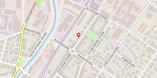 Karte der Umgebung von Zwickauer Straße 128, 01187 Dresden