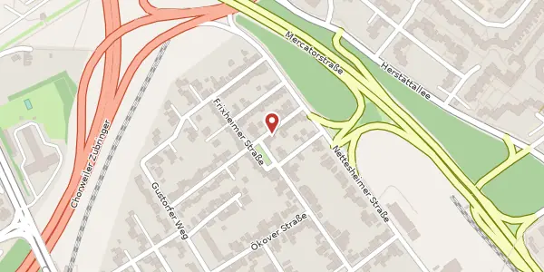 Karte der Umgebung von Butzheimer Str. 9, 50767 Köln