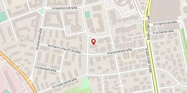 Karte der Umgebung von Frauenlobstr. 6, 65187 Wiesbaden