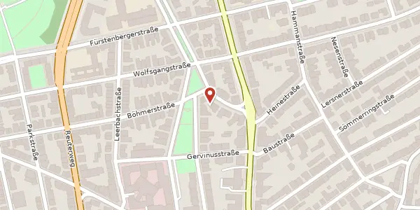 Karte der Umgebung von Hansaallee 11, 60322 Frankfurt