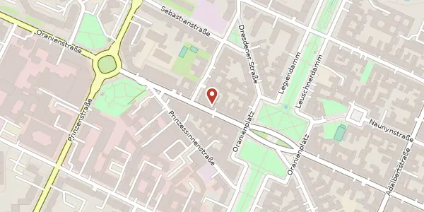 Karte der Umgebung von Oranienstraße 46, 10969 Berlin