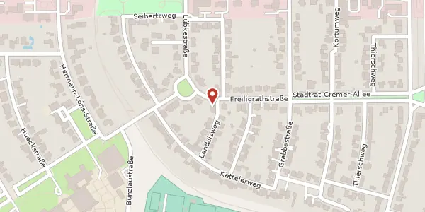Karte der Umgebung von Freiligrathstr. 13, 44141 Dortmund