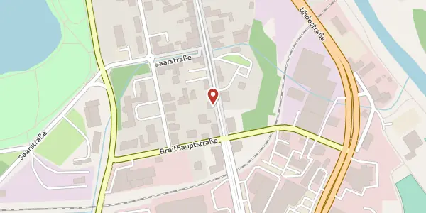 Karte der Umgebung von Äußere Schneeberger Straße 52, 08056 Zwickau
